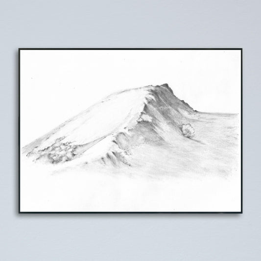 Chrome Hill (The Dragon's Back) in pencil